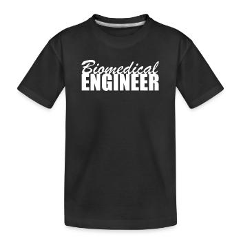 Proud Biomedical Technician Biology Research Bio - Kids' Premium Organic T-Shirt - black - Front