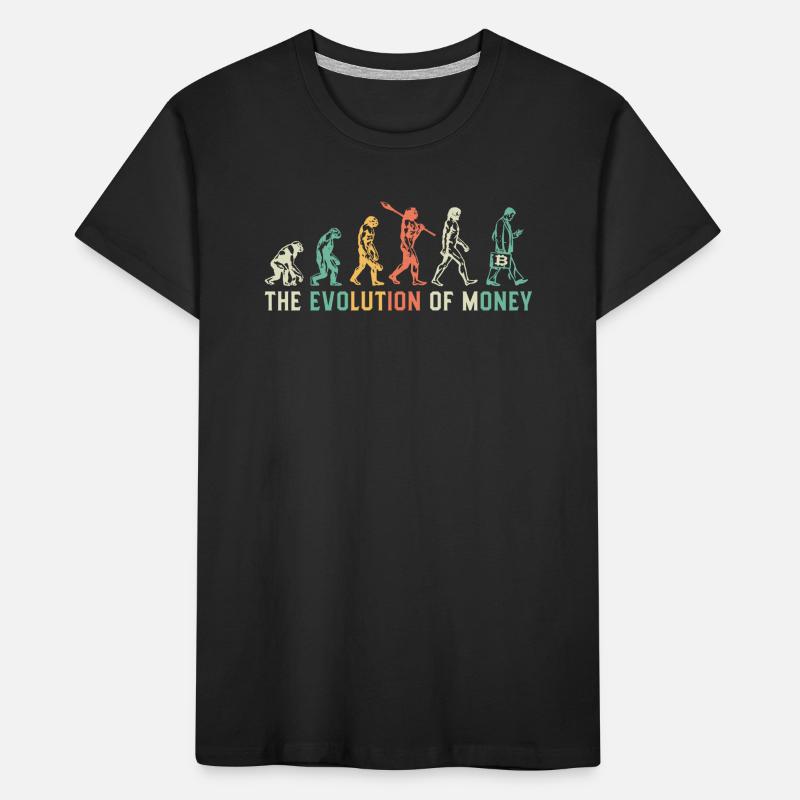 Bitcoin Plan B BTC Satoshi Krypto Hodl Maximalist Kinder Premium Bio T-Shirt