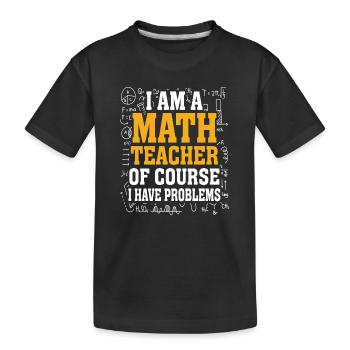 Mathelehrer Mathematische Formel Geometrie Lehrer - Kinder Premium Bio T-Shirt - Schwarz - Vorne