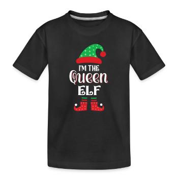 Christmas Elf - Kids' Premium Organic T-Shirt - black - Front