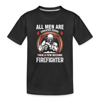 Pompiers Pompiers Pompier Cadeau Pompier - T-shirt bio Premium Enfant - noir - Devant