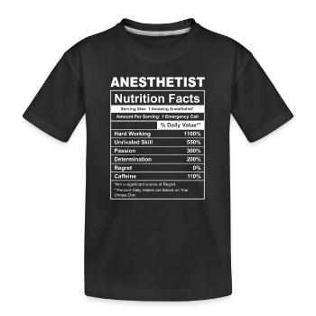 eat anesthesiologist repeat sleep laboratory - Kids' Premium Organic T-Shirt - black - Front