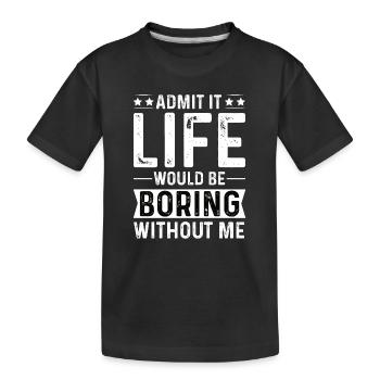 Funny Spurch Birthday Holiday Party - Kids' Premium Organic T-Shirt - black - Front