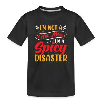 Scharf Esse Tacos Mexikanisch Schärfe Chilli - Kinder Premium Bio T-Shirt - Schwarz - Vorne