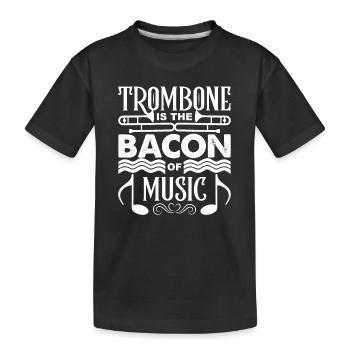 Trompete Orchester Musiker Trompeter Blasmusik - Kinder Premium Bio T-Shirt - Schwarz - Vorne