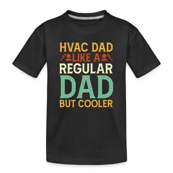 Heating Engineer Pump Valve Pressure Regulator Papa Father - Kids' Premium Organic T-Shirt - black - Front