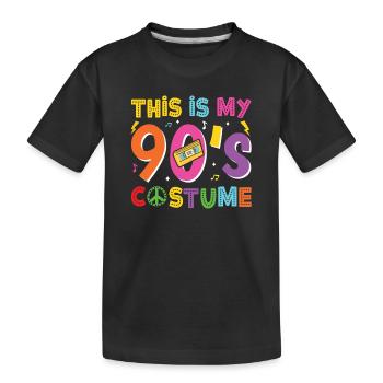 I love the 90s - Kids' Premium Organic T-Shirt - black - Front