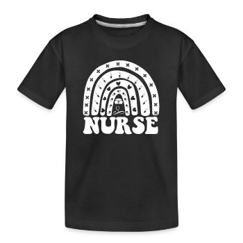 Arzthelferin Krankenpflegerin Arztpraxis Assistent - Kinder Premium Bio T-Shirt - Schwarz - Vorne