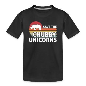 Rhino Rhino Pachyderm Africa Cadeau Zoo - T-shirt bio Premium Enfant - noir - Devant