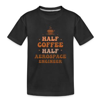 Raumfahrtingenieur Raumfahrt Luft Astronaut Rakete - Kinder Premium Bio T-Shirt - Schwarz - Vorne