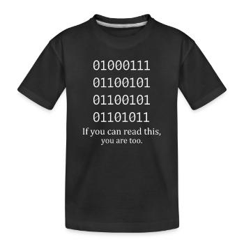 Support technique Technologie informatique Logiciel informatique - T-shirt bio Premium Enfant - noir - Devant