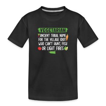 Militant des droits des animaux Végétalien Végétarien Amoureux des animaux Animal - T-shirt bio Premium Enfant - noir - Devant