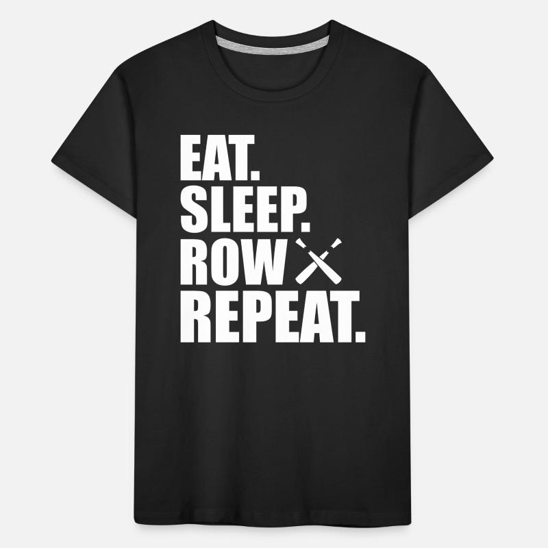Rowing Trainer Gift Rower Rowing Boat Paddle Kids' Premium Organic T-Shirt