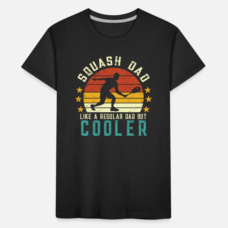 Squash Player Squashen Squash Ball Racket Father Kids' Premium Organic T-Shirt