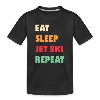 Jetski Sport Water Motorcycle Water Sports Gift - Kids' Premium Organic T-Shirt - black - Front