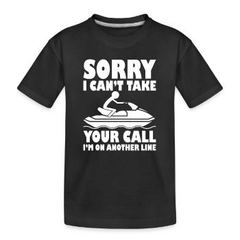 Jetski Sport Water Motorcycle Water Sports Gift - Kids' Premium Organic T-Shirt - black - Front