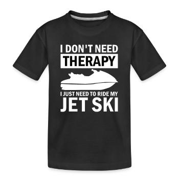 Jetski Sport Water Motorcycle Water Sports Gift - Kids' Premium Organic T-Shirt - black - Front