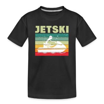Jetski Sport Water Motorcycle Water Sports Gift - Kids' Premium Organic T-Shirt - black - Front