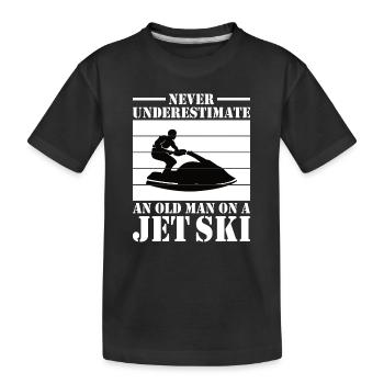 Jetski Sport Water Motorcycle Water Sports Gift - Kids' Premium Organic T-Shirt - black - Front