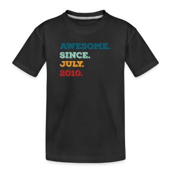 July 2010 - Birthday in July - Kids' Premium Organic T-Shirt - black - Front
