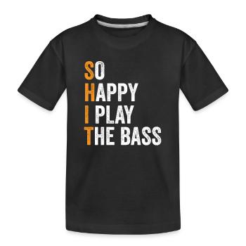 Bassiste Musique Bassiste Musicien Guitare basse - T-shirt bio Premium Enfant - noir - Devant