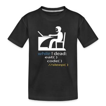 Cadeau de programmeur développeur de logiciels - T-shirt bio Premium Enfant - noir - Devant