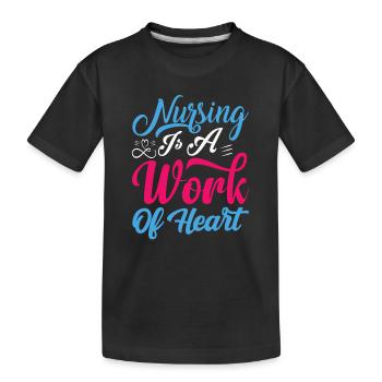 Arzthelferin Krankenpflegerin Arztpraxis Nadel - Kinder Premium Bio T-Shirt - Schwarz - Vorne