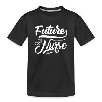 Arzthelferin Krankenpflegerin Arztpraxis Nadel - Kinder Premium Bio T-Shirt - Schwarz - Vorne