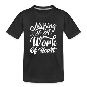 Arzthelferin Krankenpflegerin Arztpraxis Nadel - Kinder Premium Bio T-Shirt - Schwarz - Vorne