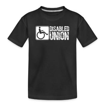 Handicap Handicap Fauteuil roulant Paraplégie Forte - T-shirt bio Premium Enfant - noir - Devant