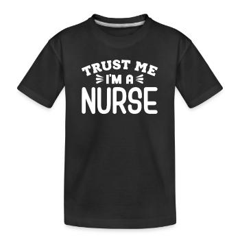 Arzthelferin Krankenpflegerin Arztpraxis Nadel - Kinder Premium Bio T-Shirt - Schwarz - Vorne
