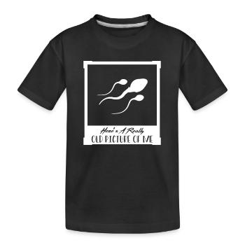 Old Photo - Spermium - Kids' Premium Organic T-Shirt - black - Front
