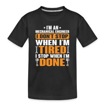 Maschinenbauingenieur Maschinenbau Ingenieur Beruf - Kinder Premium Bio T-Shirt - Schwarz - Vorne