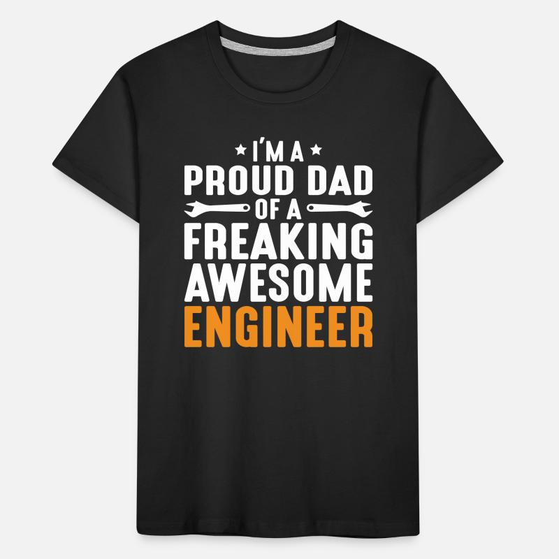Engineer Brain Mechanical Engineering Electrical Engineering Son Kids' Premium Organic T-Shirt