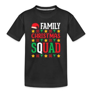 Family Christmas - Kids' Premium Organic T-Shirt - black - Front