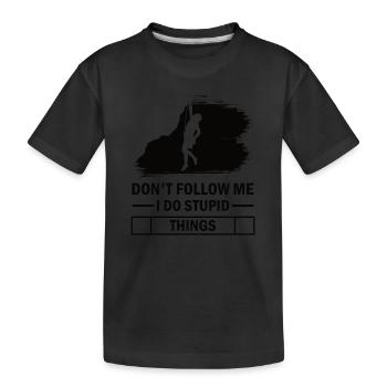Escalade Escalade Solo Escalade Femmes - T-shirt bio Premium Enfant - noir - Devant