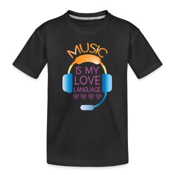 Vinyl Musiker Retro Musik Vinyl Vintage Musizieren - Kinder Premium Bio T-Shirt - Schwarz - Vorne