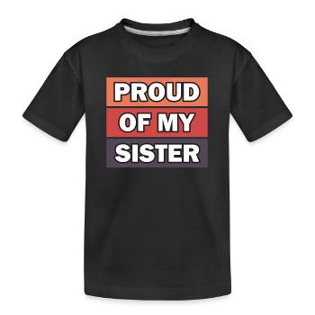 Pride Frère Soeur Jumeaux Frères et sœurs - T-shirt bio Premium Enfant - noir - Devant