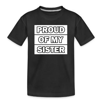 Orgueil Frère Soeur Jumeaux Frères et sœurs - T-shirt bio Premium Enfant - noir - Devant