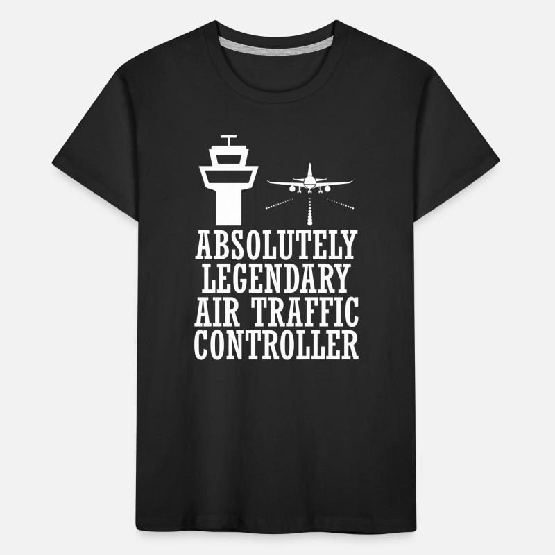 Air traffic controller Tower controller Flight attendants Kids' Premium Organic T-Shirt