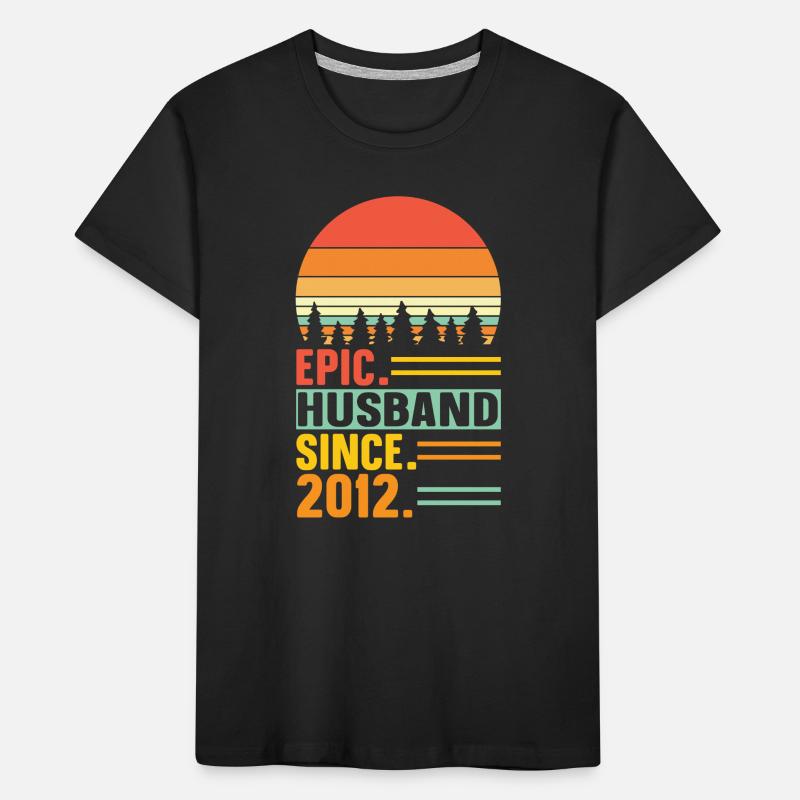 Bester Ehemann seit 2012 - Jahrestag Geschenk Kinder Premium Bio T-Shirt