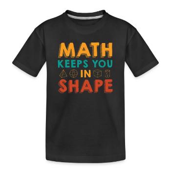 Mathelehrer Mathematische Formel Geometrie Lehrer - Kinder Premium Bio T-Shirt - Schwarz - Vorne