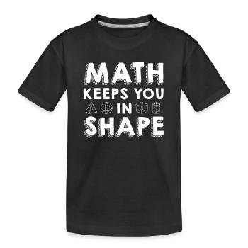 Mathelehrer Mathematische Formel Geometrie Lehrer - Kinder Premium Bio T-Shirt - Schwarz - Vorne