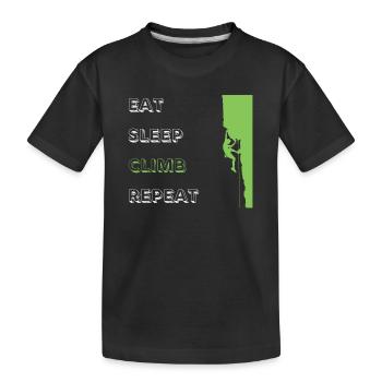 Klettersport Klettern Solo Escalade - T-shirt bio Premium Enfant - noir - Devant