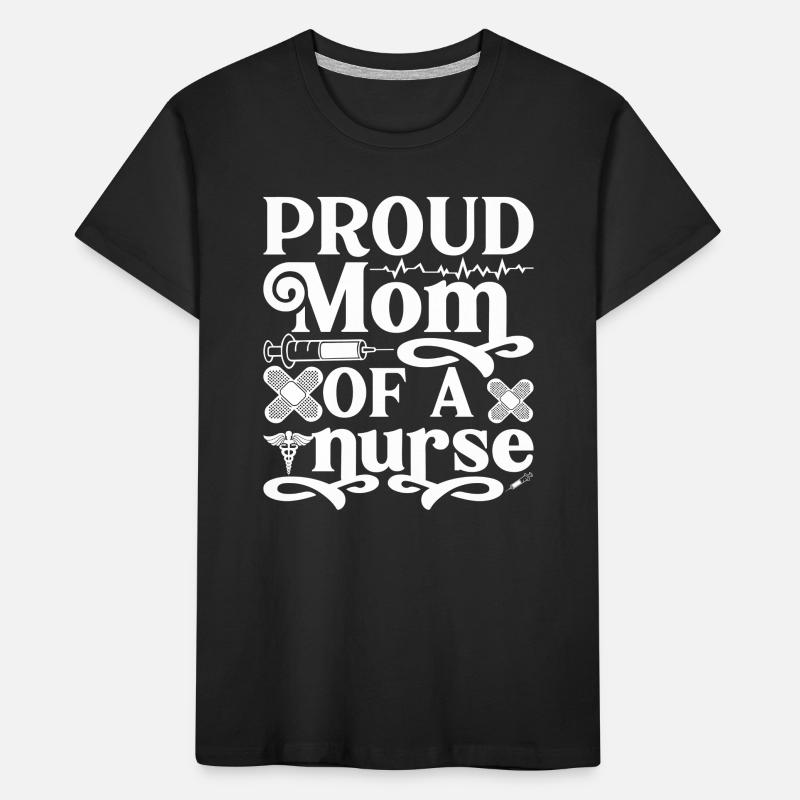 Stolze Mutter einer Krankenschwester Kinder Premium Bio T-Shirt