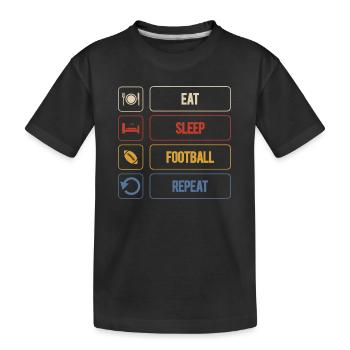 Football américain - T-shirt bio Premium Enfant - noir - Devant
