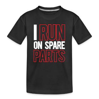 Transplantation d’organes Don d’organes Receveur d’organes - T-shirt bio Premium Enfant - noir - Devant