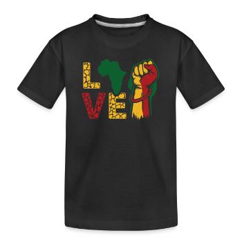 Je suis noir Histoire Noir - T-shirt bio Premium Enfant - noir - Devant