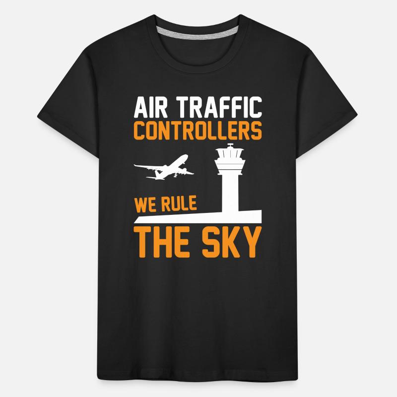 Air traffic controller Tower controller Flight attendants Kids' Premium Organic T-Shirt