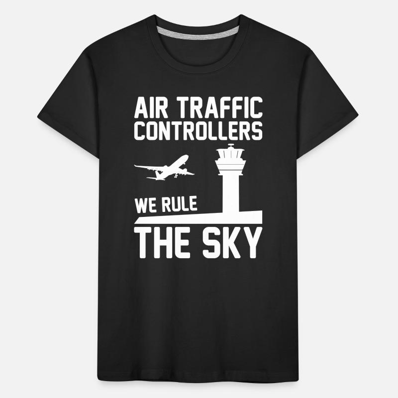 Air traffic controller Tower controller Flight attendants Kids' Premium Organic T-Shirt